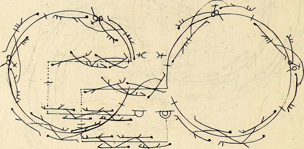 An illustration from Recueil de danses,, 1700, leaf 55