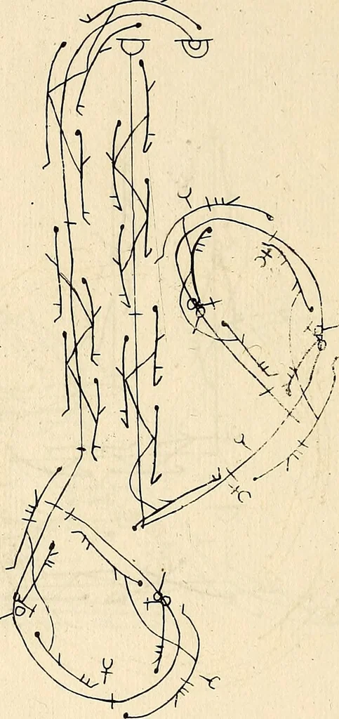 An illustration from Recueil de danses,, 1700, leaf 57