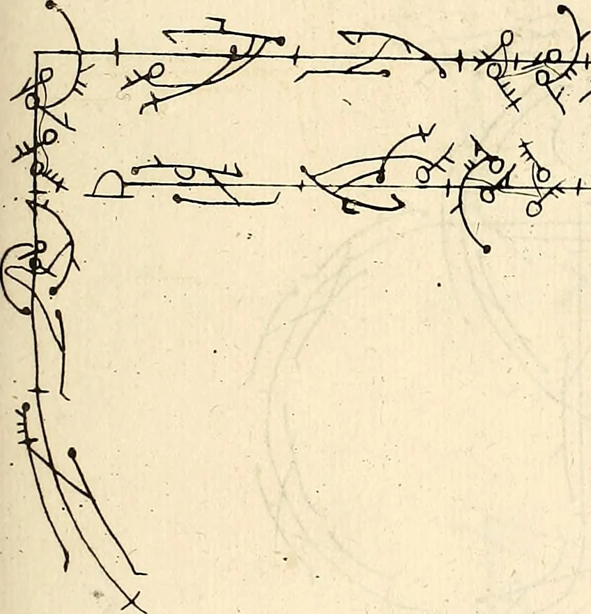 An illustration from Recueil de danses,, 1700, leaf 64