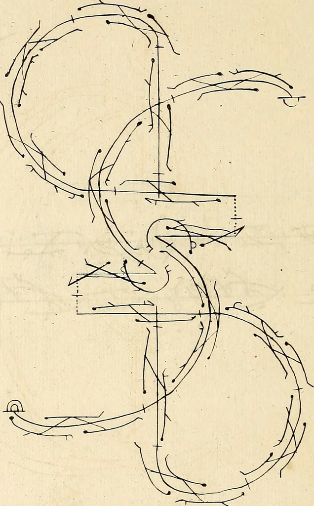 An illustration from Recueil de danses,, 1700, leaf 65