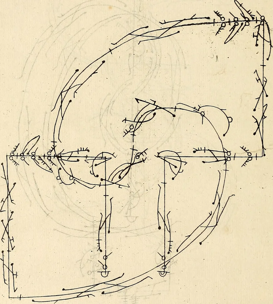 An illustration from Recueil de danses,, 1700, leaf 67