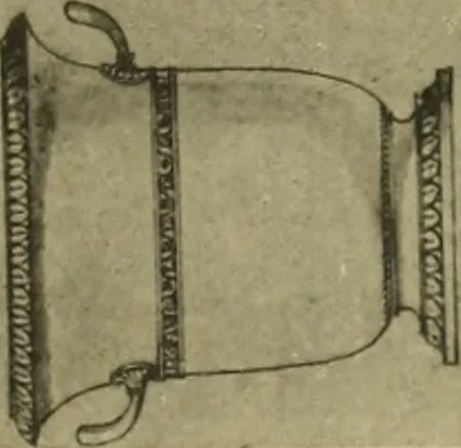 An illustration from Recueil de dessins d'orfevrerie du premier empire par biennais orfevre de Napoléon 1er et de la couronne, 1900, leaf 14