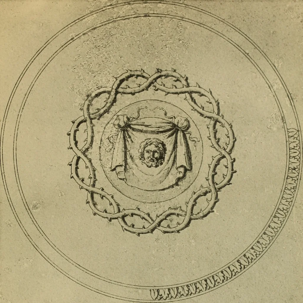 An illustration from Recueil de dessins d'orfevrerie du premier empire par biennais orfevre de Napoléon 1er et de la couronne, 1900, leaf 148