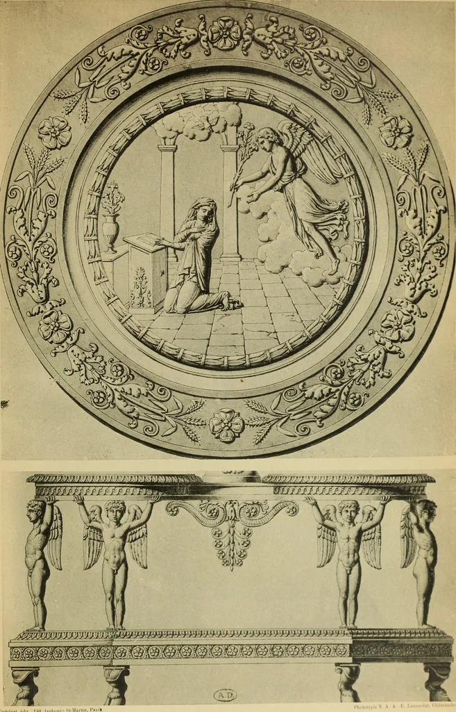 An illustration from Recueil de dessins d'orfevrerie du premier empire par biennais orfevre de Napoléon 1er et de la couronne, 1900, leaf 150