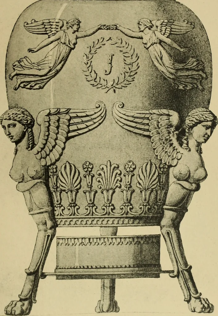 An illustration from Recueil de dessins d'orfevrerie du premier empire par biennais orfevre de Napoléon 1er et de la couronne, 1900, leaf 30