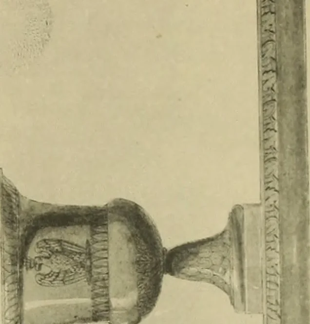 An illustration from Recueil de dessins d'orfevrerie du premier empire par biennais orfevre de Napoléon 1er et de la couronne, 1900, leaf 58