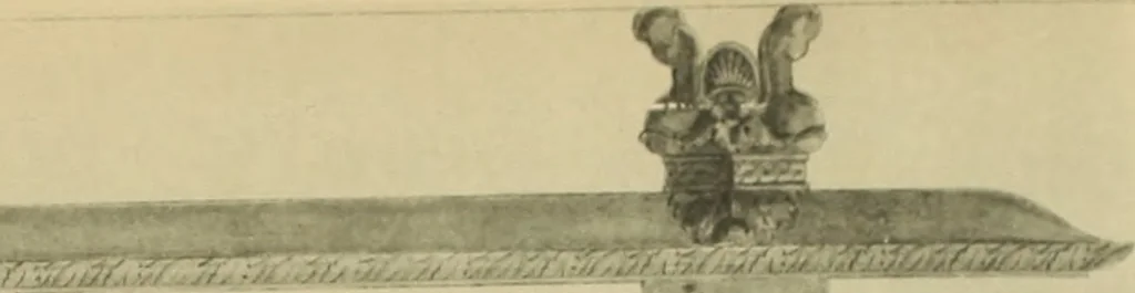 An illustration from Recueil de dessins d'orfevrerie du premier empire par biennais orfevre de Napoléon 1er et de la couronne, 1900, leaf 58