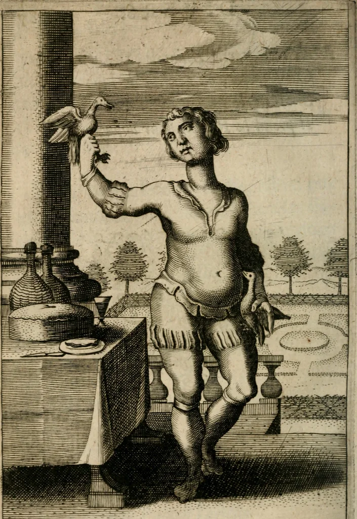 An illustration from Recueil d'emblemes diuers : auec des discours moraux, philosophiques, et politiques, tirez de diuers autheurs, anciens & modernes, 1638, leaf 227