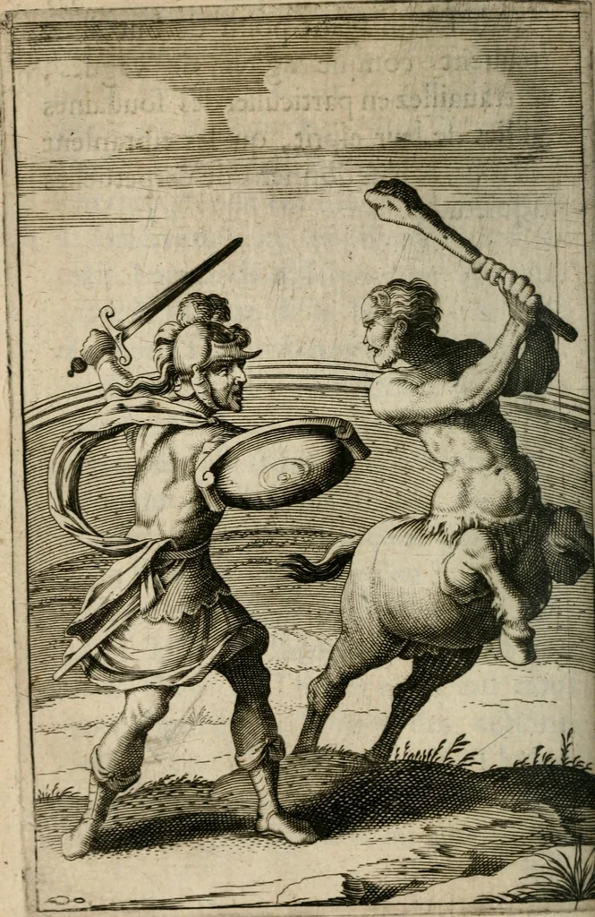 An illustration from Recueil d'emblemes diuers : auec des discours moraux, philosophiques, et politiques, tirez de diuers autheurs, anciens & modernes, 1638, leaf 393