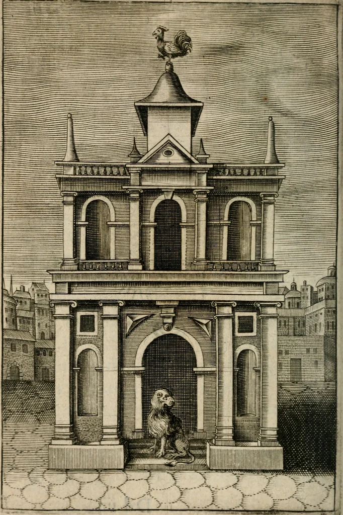 An illustration from Recueil d'emblemes diuers : auec des discours moraux, philosophiques, et politiques, tirez de diuers autheurs, anciens & modernes, 1638, leaf 463