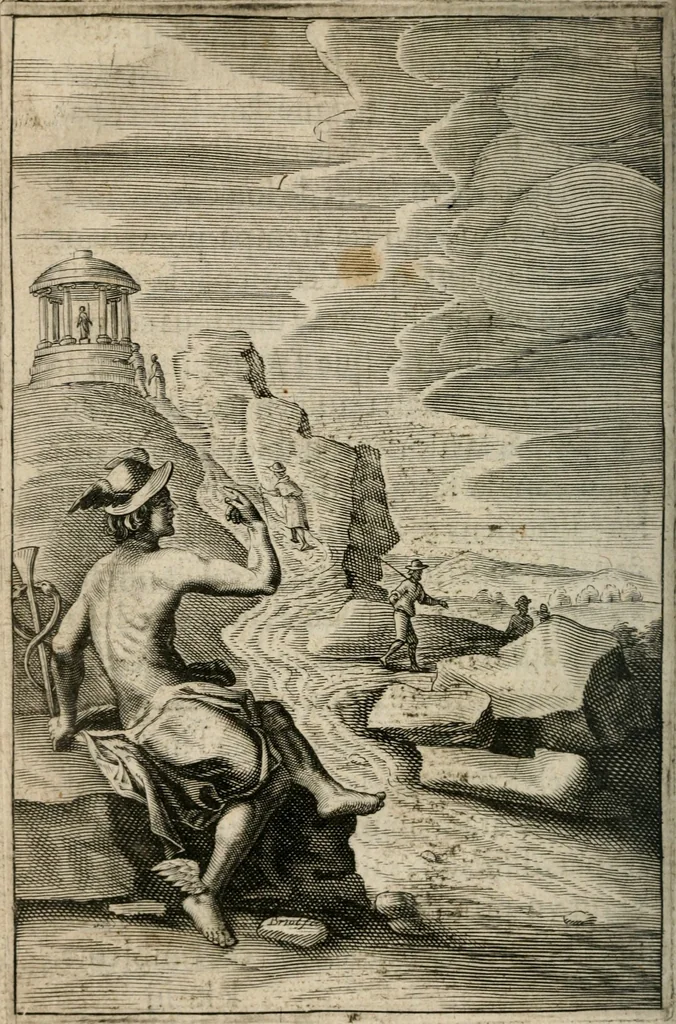 An illustration from Recueil d'emblemes diuers : auec des discours moraux, philosophiques, et politiques, tirez de diuers autheurs, anciens & modernes, 1638, leaf 557