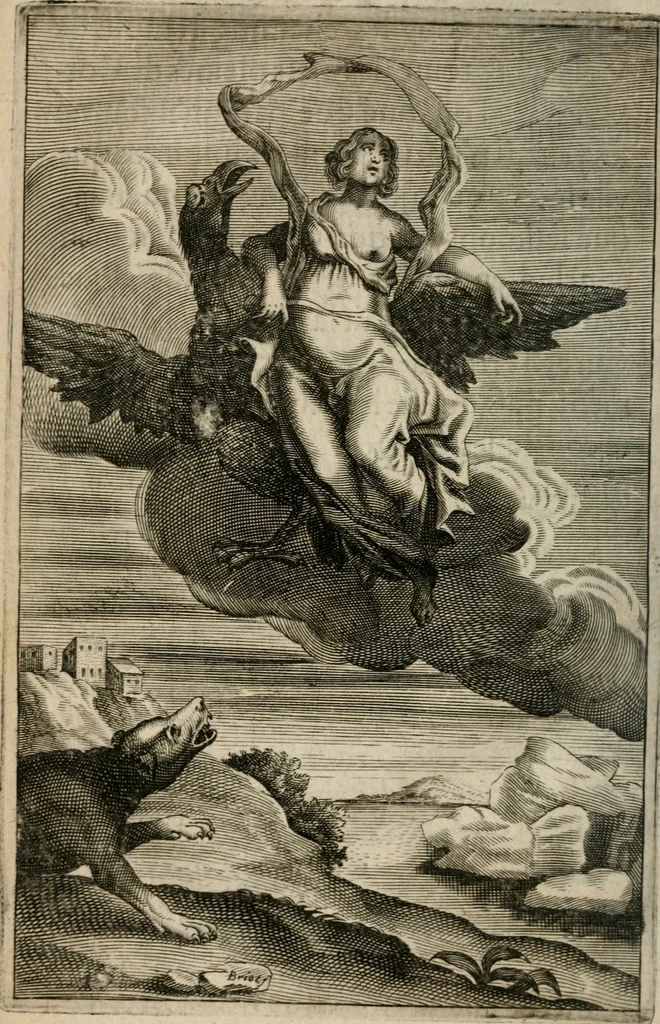 An illustration from Recueil d'emblemes diuers : auec des discours moraux, philosophiques, et politiques, tirez de diuers autheurs, anciens & modernes, 1638, leaf 627