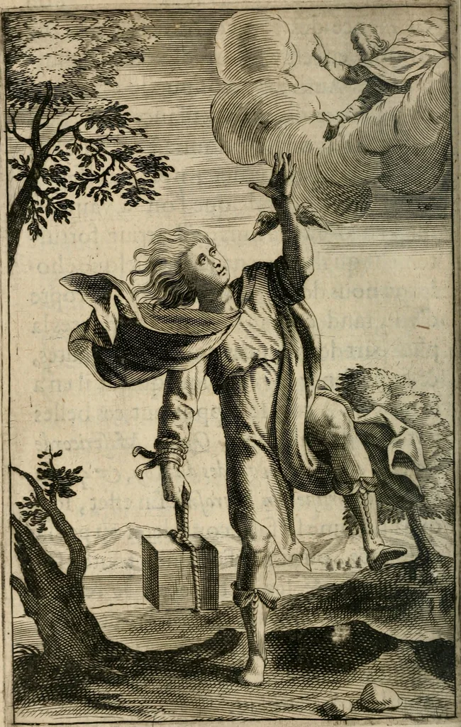 An illustration from Recueil d'emblemes diuers : auec des discours moraux, philosophiques, et politiques, tirez de diuers autheurs, anciens & modernes, 1638, leaf 649