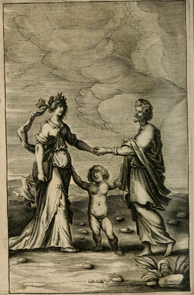 An illustration from Recueil d'emblemes diuers : auec des discours moraux, philosophiques, et politiques, tirez de diuers autheurs, anciens & modernes, 1638, leaf 73