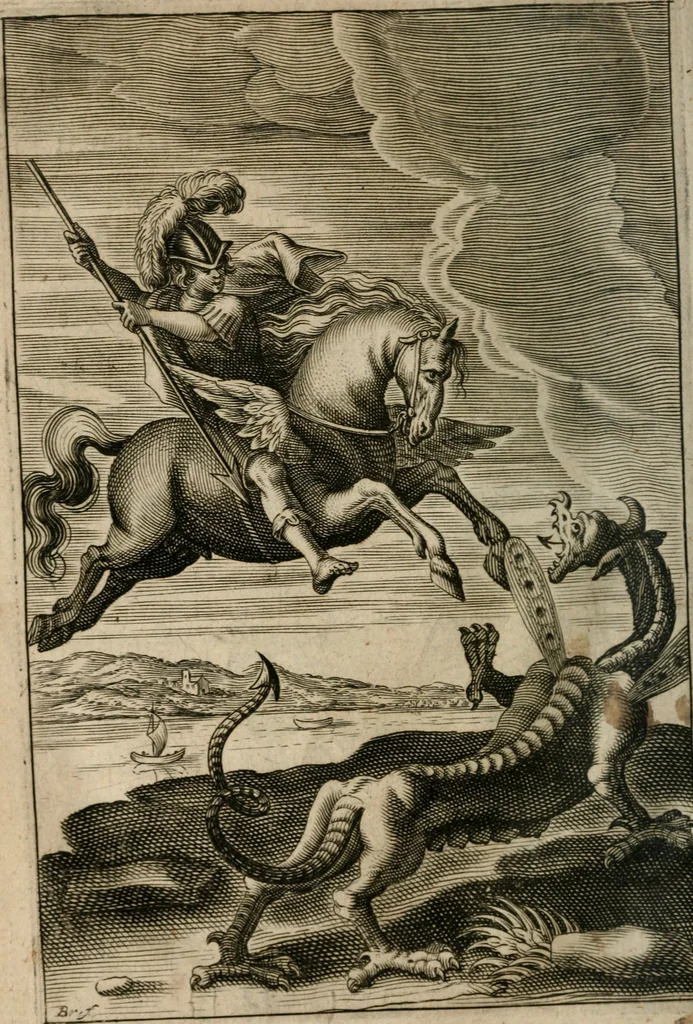 An illustration from Recueil d'emblemes diuers : auec des discours moraux, philosophiques, et politiques, tirez de diuers autheurs, anciens & modernes, 1638, leaf 91