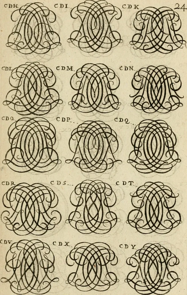 An illustration from Recueil d'emblêmes, devises, medailles, et figures hieroglyphiques : au nombre de plus de douze cent, avec leurs explications, accompagné de plus de deux mille chiffres fleuronnez simples, doubles & triples, d'une maniere nouvelle & fort curieuse pour tous les noms imaginable : avec les tenants, supports, & cimiers servans aux ornemens des armes ..., 1696, leaf 188