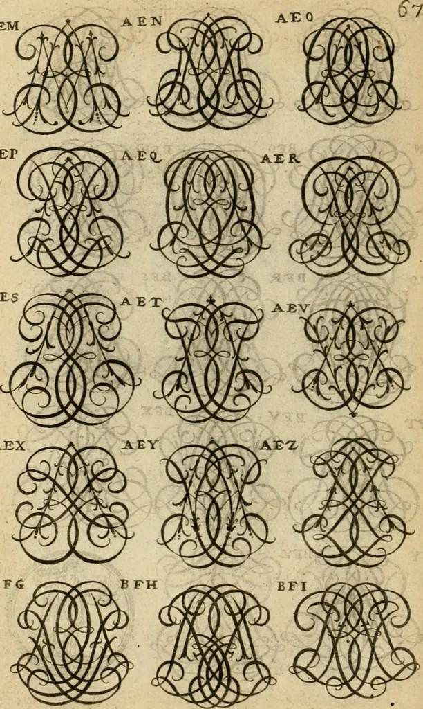 An illustration from Recueil d'emblêmes, devises, medailles, et figures hieroglyphiques : au nombre de plus de douze cent, avec leurs explications, accompagné de plus de deux mille chiffres fleuronnez simples, doubles & triples, d'une maniere nouvelle & fort curieuse pour tous les noms imaginable : avec les tenants, supports, & cimiers servans aux ornemens des armes ..., 1696, leaf 231