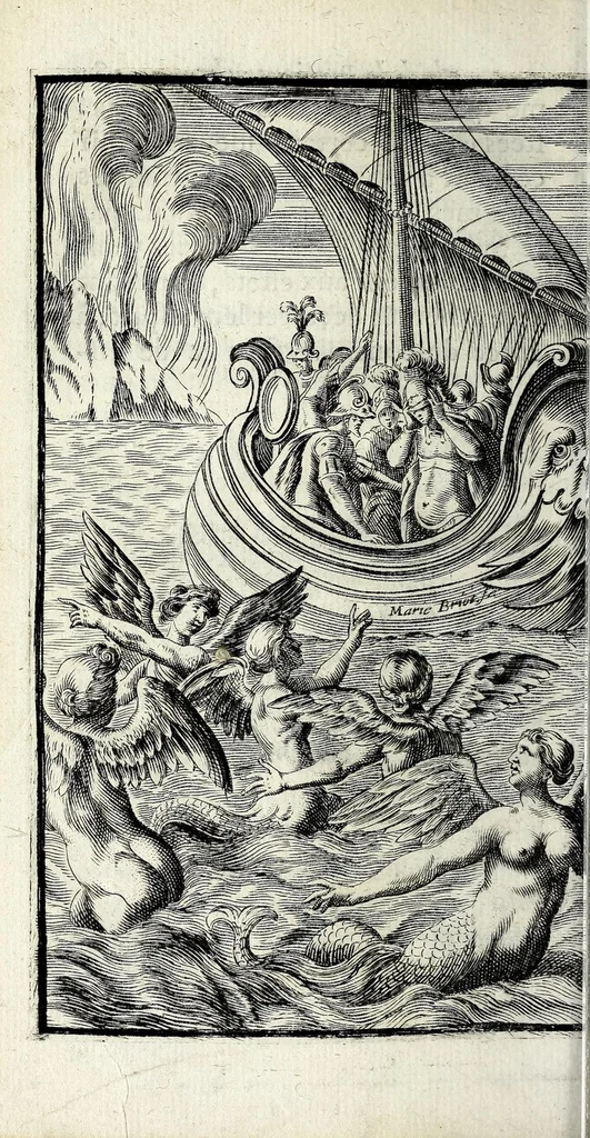 An illustration from Recueil d'emblêmes, ou, Tableaux des sciences & des vertus morales, 1685, leaf 196