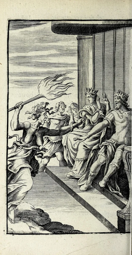 An illustration from Recueil d'emblêmes, ou, Tableaux des sciences & des vertus morales, 1685, leaf 204