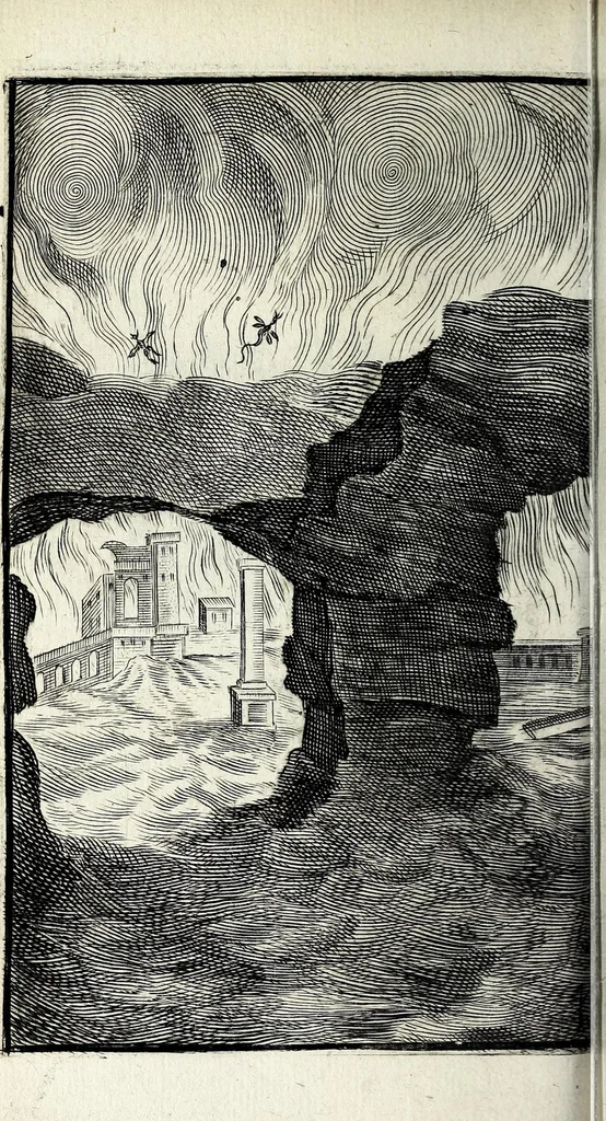 An illustration from Recueil d'emblêmes, ou, Tableaux des sciences & des vertus morales, 1685, leaf 250