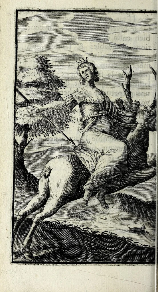 An illustration from Recueil d'emblêmes, ou, Tableaux des sciences & des vertus morales, 1685, leaf 256