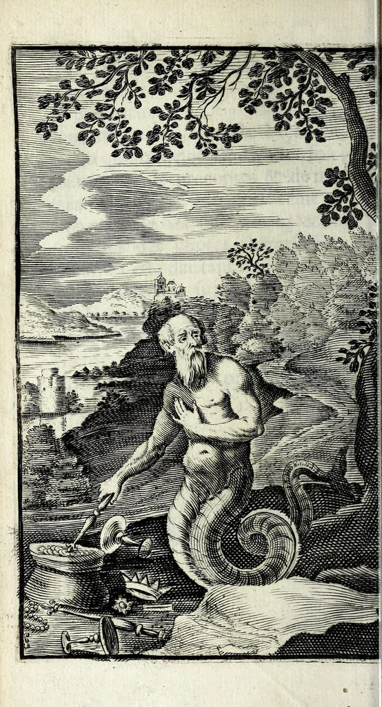 An illustration from Recueil d'emblêmes, ou, Tableaux des sciences & des vertus morales, 1685, leaf 328