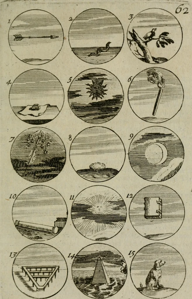 An illustration from Recueil d'emblêmes, devises, medailles, et figures hieroglyphiques, au nombre de plus de douze cent, avec leurs explications : accompagné de plus de deux mille chiffres fleuronnez simples, doubles & triples : d'une manière nouvelle & fort curieuse pour tous les noms imaginables : avec les tenants, supports, & cimiers servans aux ornemens des armes : cet ouvrage qui est enrichy de deux cens cinquante planches en taille-douce, est très-utile aux graveurs, peintres, sculpteurs, orfevres, brodeurs, serruriers, & à tous ceux qui travaillent au dessein, 1724, leaf 138