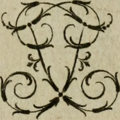 An illustration from Recueil d'emblêmes, devises, medailles, et figures hieroglyphiques, au nombre de plus de douze cent, avec leurs explications : accompagné de plus de deux mille chiffres fleuronnez simples, doubles & triples : d'une manière nouvelle & fort curieuse pour tous les noms imaginables : avec les tenants, supports, & cimiers servans aux ornemens des armes : cet ouvrage qui est enrichy de deux cens cinquante planches en taille-douce, est très-utile aux graveurs, peintres, sculpteurs, orfevres, brodeurs, serruriers, & à tous ceux qui travaillent au dessein, 1724, leaf 158