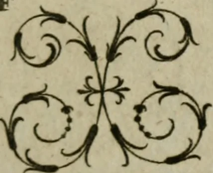 An illustration from Recueil d'emblêmes, devises, medailles, et figures hieroglyphiques, au nombre de plus de douze cent, avec leurs explications : accompagné de plus de deux mille chiffres fleuronnez simples, doubles & triples : d'une manière nouvelle & fort curieuse pour tous les noms imaginables : avec les tenants, supports, & cimiers servans aux ornemens des armes : cet ouvrage qui est enrichy de deux cens cinquante planches en taille-douce, est très-utile aux graveurs, peintres, sculpteurs, orfevres, brodeurs, serruriers, & à tous ceux qui travaillent au dessein, 1724, leaf 158