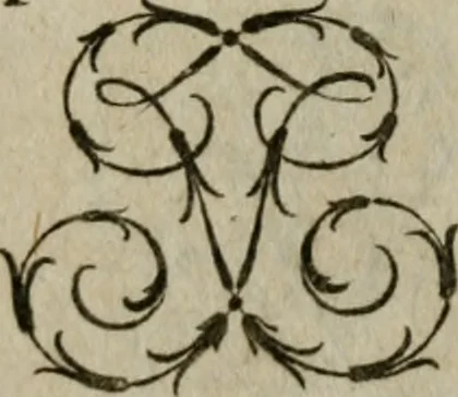 An illustration from Recueil d'emblêmes, devises, medailles, et figures hieroglyphiques, au nombre de plus de douze cent, avec leurs explications : accompagné de plus de deux mille chiffres fleuronnez simples, doubles & triples : d'une manière nouvelle & fort curieuse pour tous les noms imaginables : avec les tenants, supports, & cimiers servans aux ornemens des armes : cet ouvrage qui est enrichy de deux cens cinquante planches en taille-douce, est très-utile aux graveurs, peintres, sculpteurs, orfevres, brodeurs, serruriers, & à tous ceux qui travaillent au dessein, 1724, leaf 158
