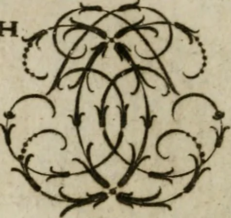 An illustration from Recueil d'emblêmes, devises, medailles, et figures hieroglyphiques, au nombre de plus de douze cent, avec leurs explications : accompagné de plus de deux mille chiffres fleuronnez simples, doubles & triples : d'une manière nouvelle & fort curieuse pour tous les noms imaginables : avec les tenants, supports, & cimiers servans aux ornemens des armes : cet ouvrage qui est enrichy de deux cens cinquante planches en taille-douce, est très-utile aux graveurs, peintres, sculpteurs, orfevres, brodeurs, serruriers, & à tous ceux qui travaillent au dessein, 1724, leaf 163