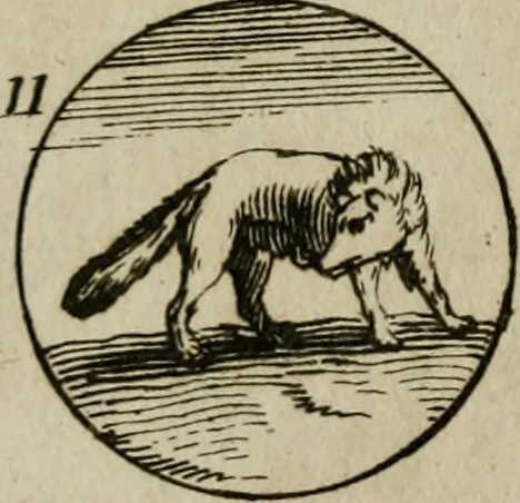 An illustration from Recueil d'emblêmes, devises, medailles, et figures hieroglyphiques, au nombre de plus de douze cent, avec leurs explications : accompagné de plus de deux mille chiffres fleuronnez simples, doubles & triples : d'une manière nouvelle & fort curieuse pour tous les noms imaginables : avec les tenants, supports, & cimiers servans aux ornemens des armes : cet ouvrage qui est enrichy de deux cens cinquante planches en taille-douce, est très-utile aux graveurs, peintres, sculpteurs, orfevres, brodeurs, serruriers, & à tous ceux qui travaillent au dessein, 1724, leaf 90
