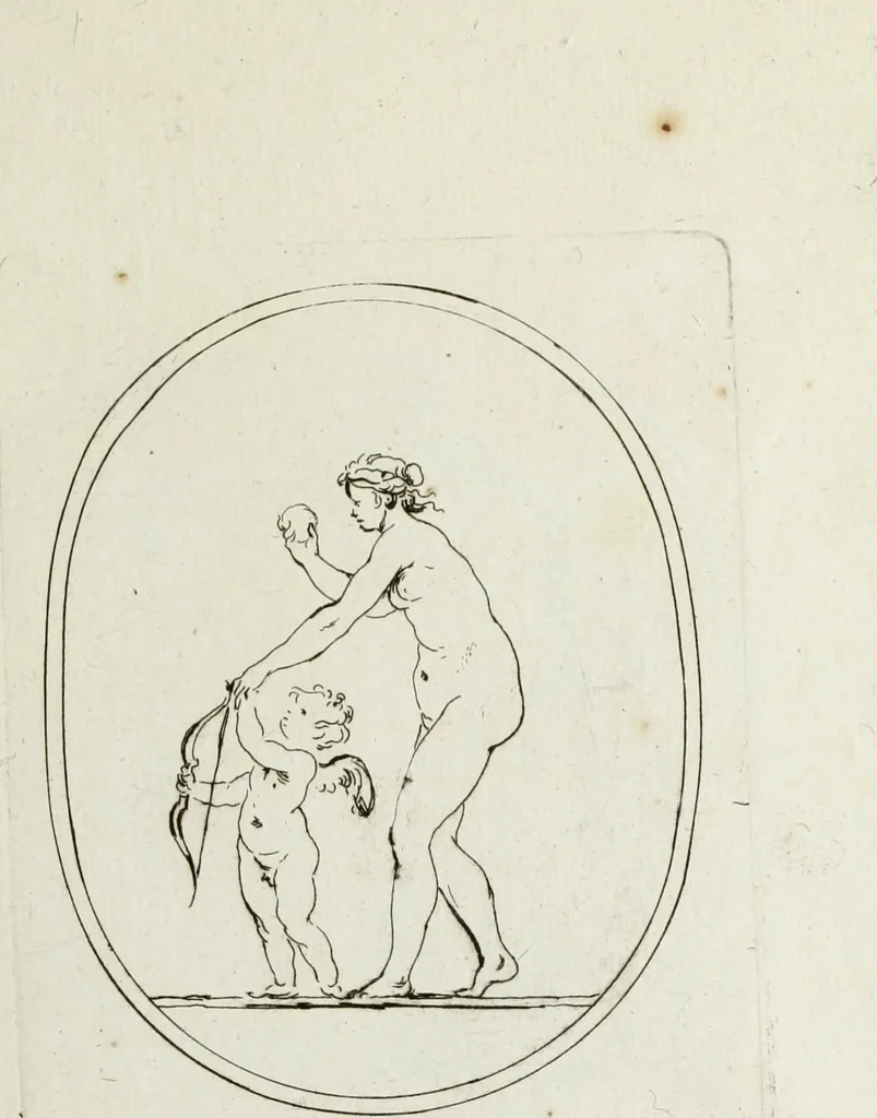 An illustration from Recueil de pierres gravees antiques, 1732, leaf 102