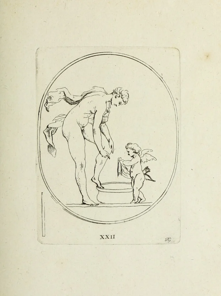 An illustration from Recueil de pierres gravees antiques, 1732, leaf 108