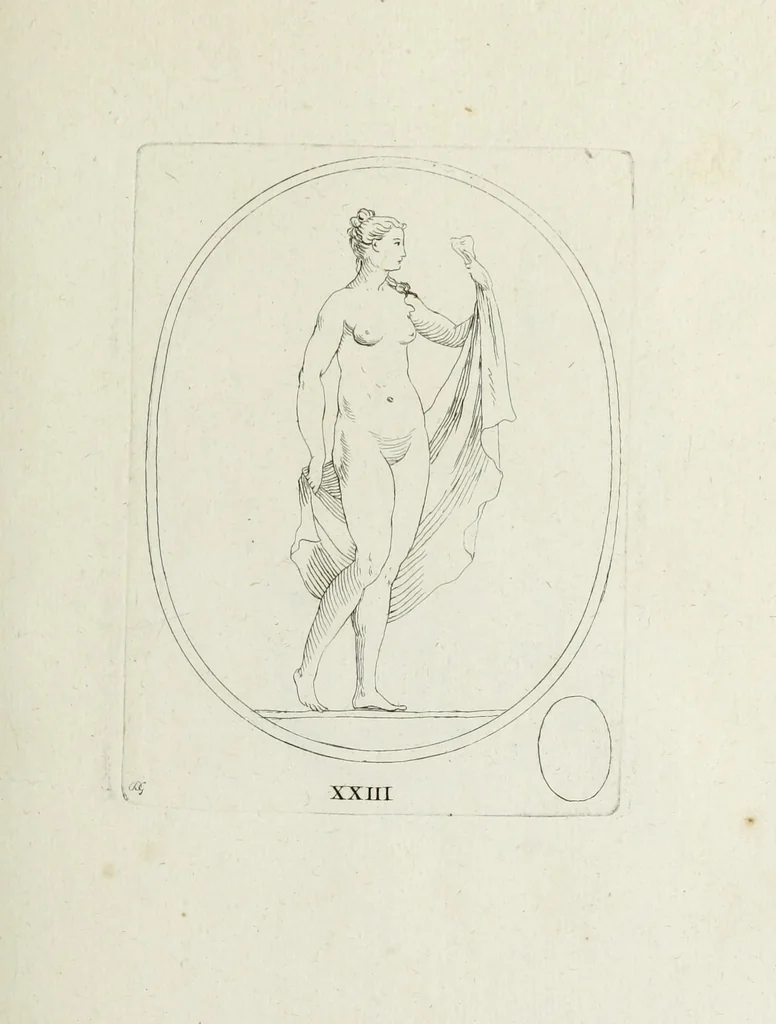 An illustration from Recueil de pierres gravees antiques, 1732, leaf 110
