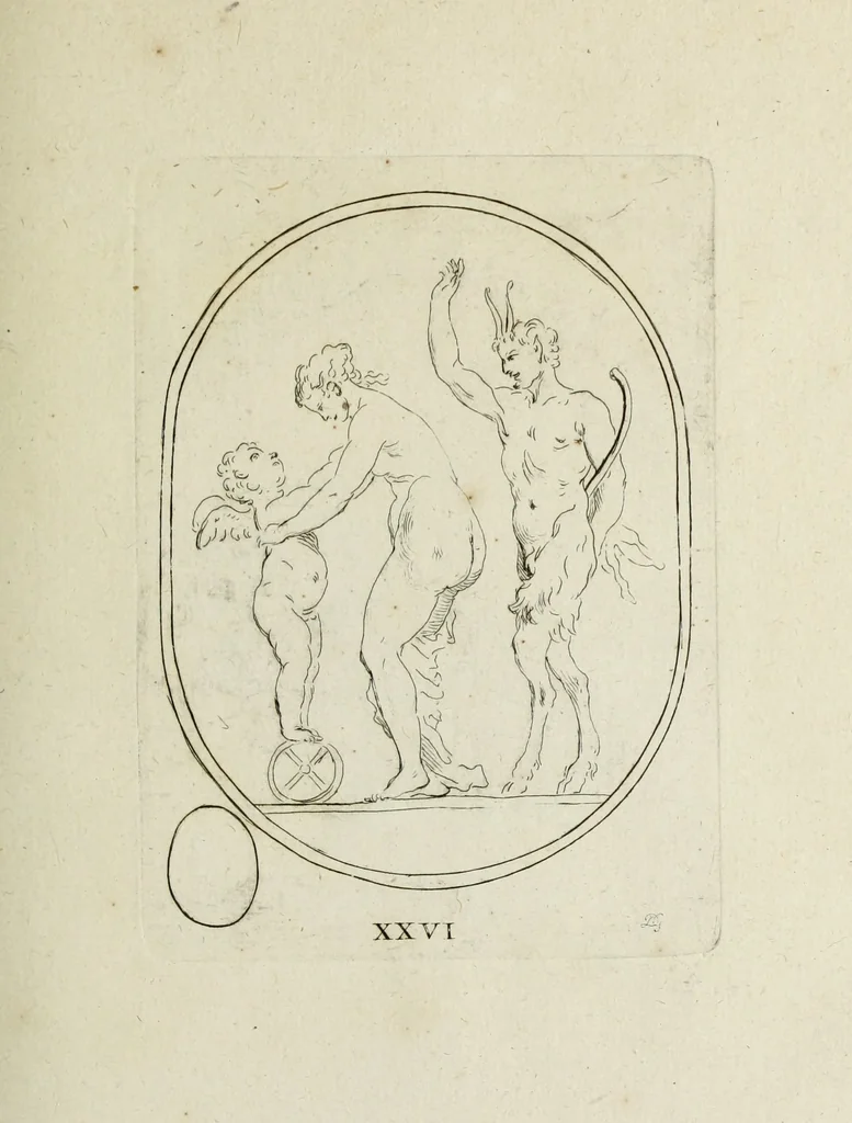 An illustration from Recueil de pierres gravees antiques, 1732, leaf 116