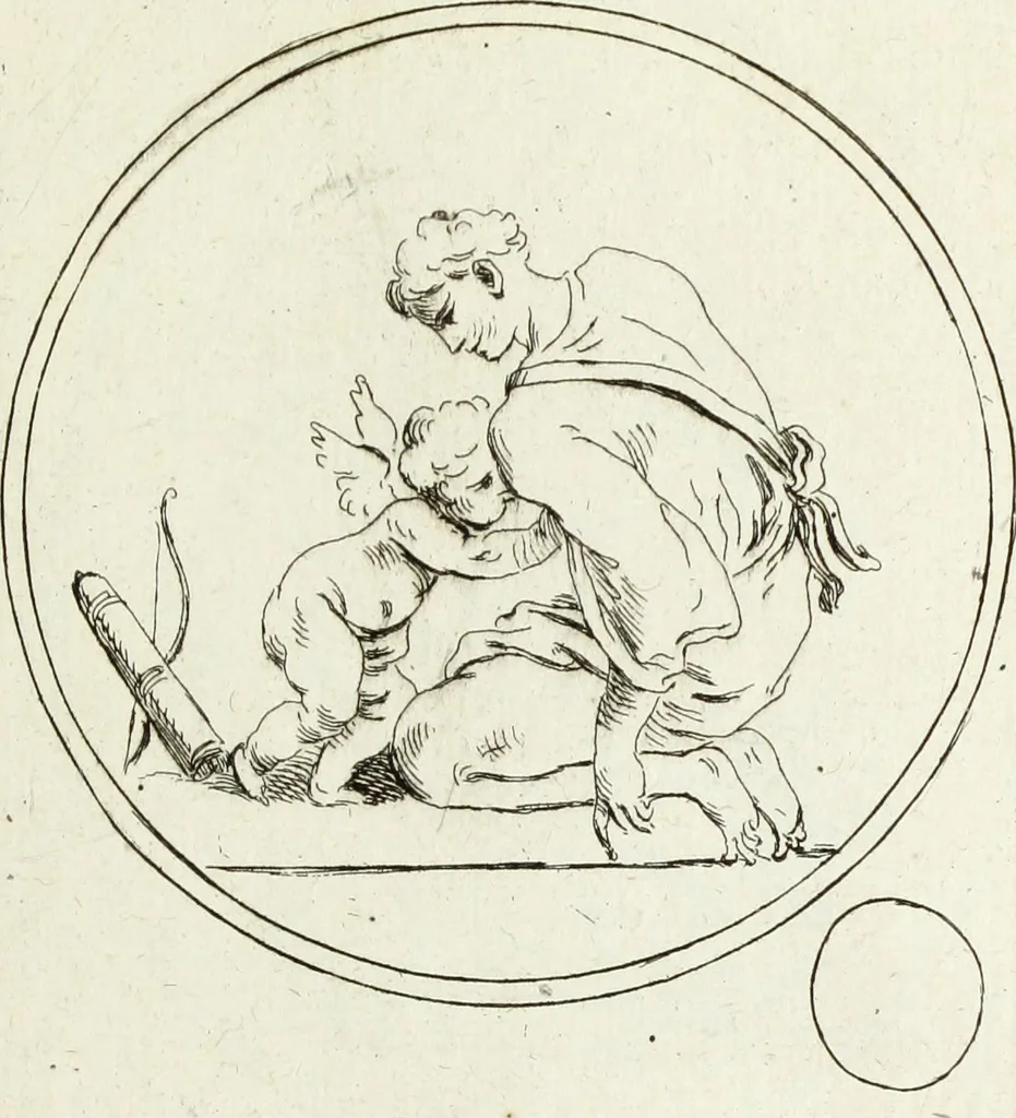 An illustration from Recueil de pierres gravees antiques, 1732, leaf 120