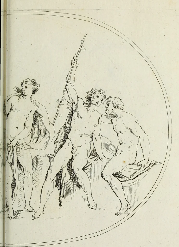 An illustration from Recueil de pierres gravees antiques, 1732, leaf 126
