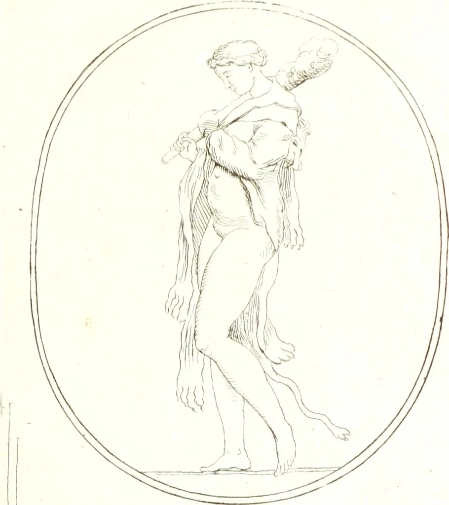 An illustration from Recueil de pierres gravees antiques, 1732, leaf 144