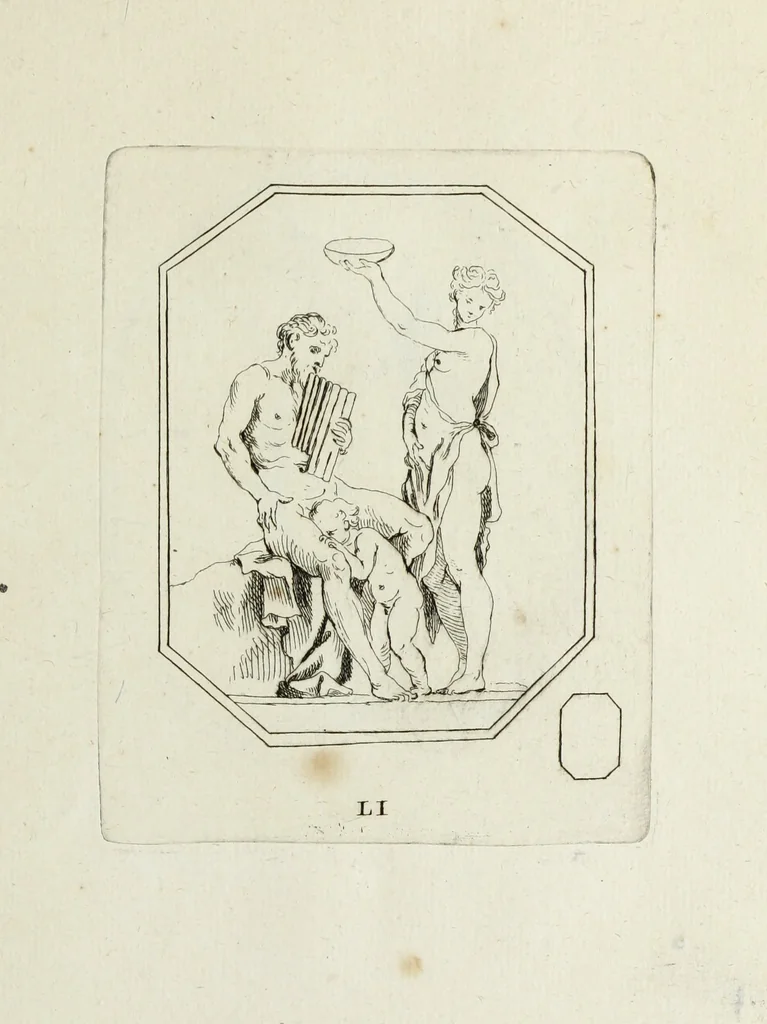 An illustration from Recueil de pierres gravees antiques, 1732, leaf 168