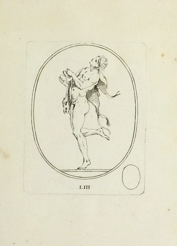 An illustration from Recueil de pierres gravees antiques, 1732, leaf 172