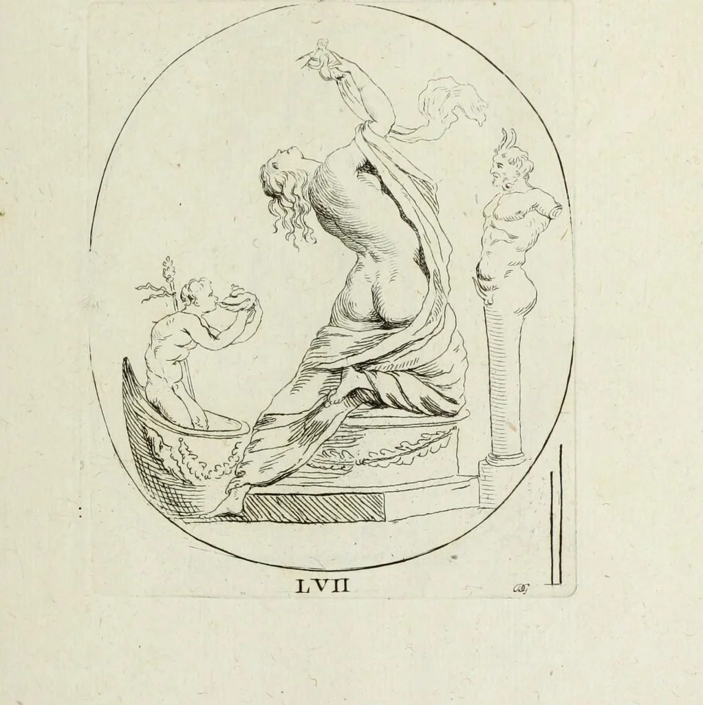 An illustration from Recueil de pierres gravees antiques, 1732, leaf 180