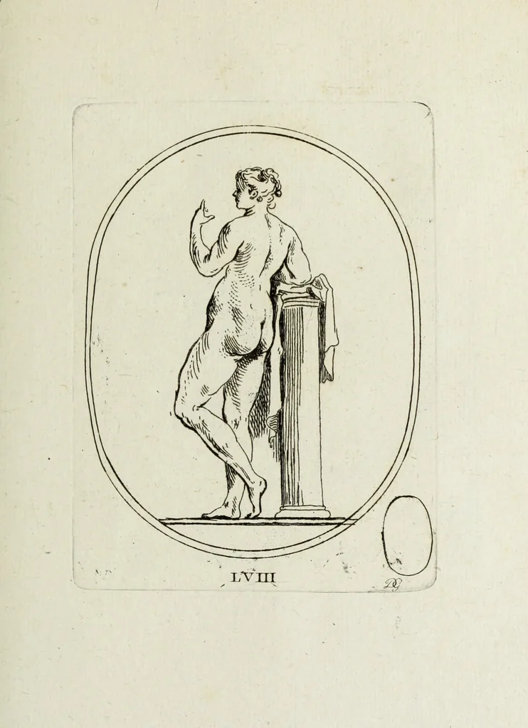 An illustration from Recueil de pierres gravees antiques, 1732, leaf 182