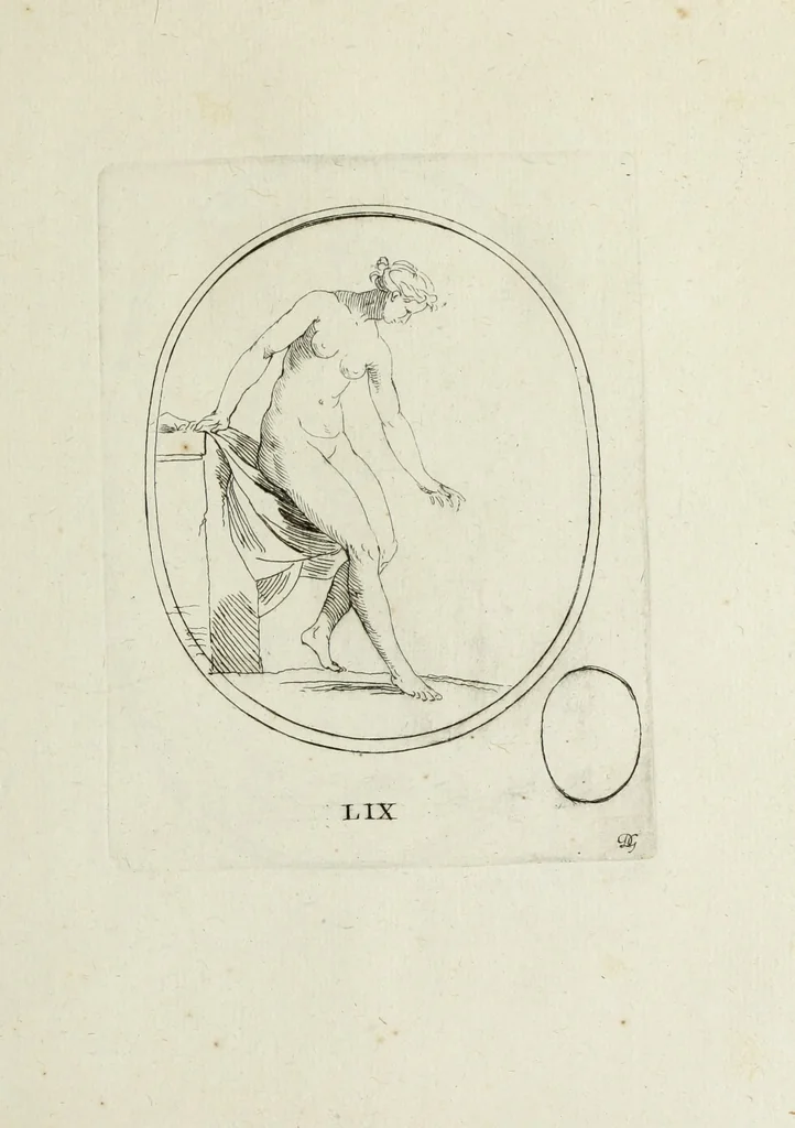 An illustration from Recueil de pierres gravees antiques, 1732, leaf 184