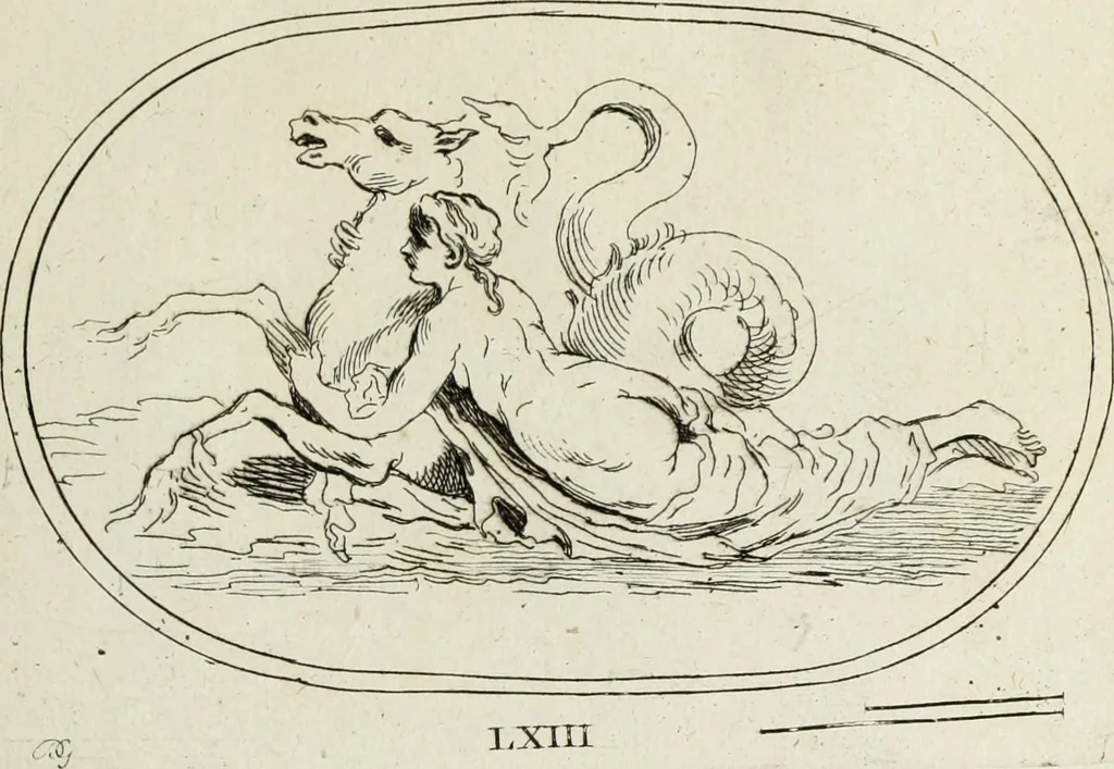 An illustration from Recueil de pierres gravees antiques, 1732, leaf 192