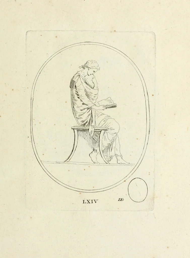 An illustration from Recueil de pierres gravees antiques, 1732, leaf 194