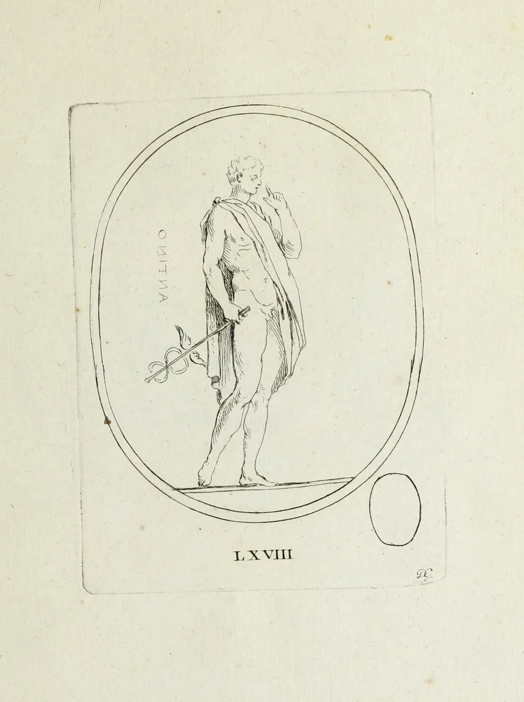 An illustration from Recueil de pierres gravees antiques, 1732, leaf 202