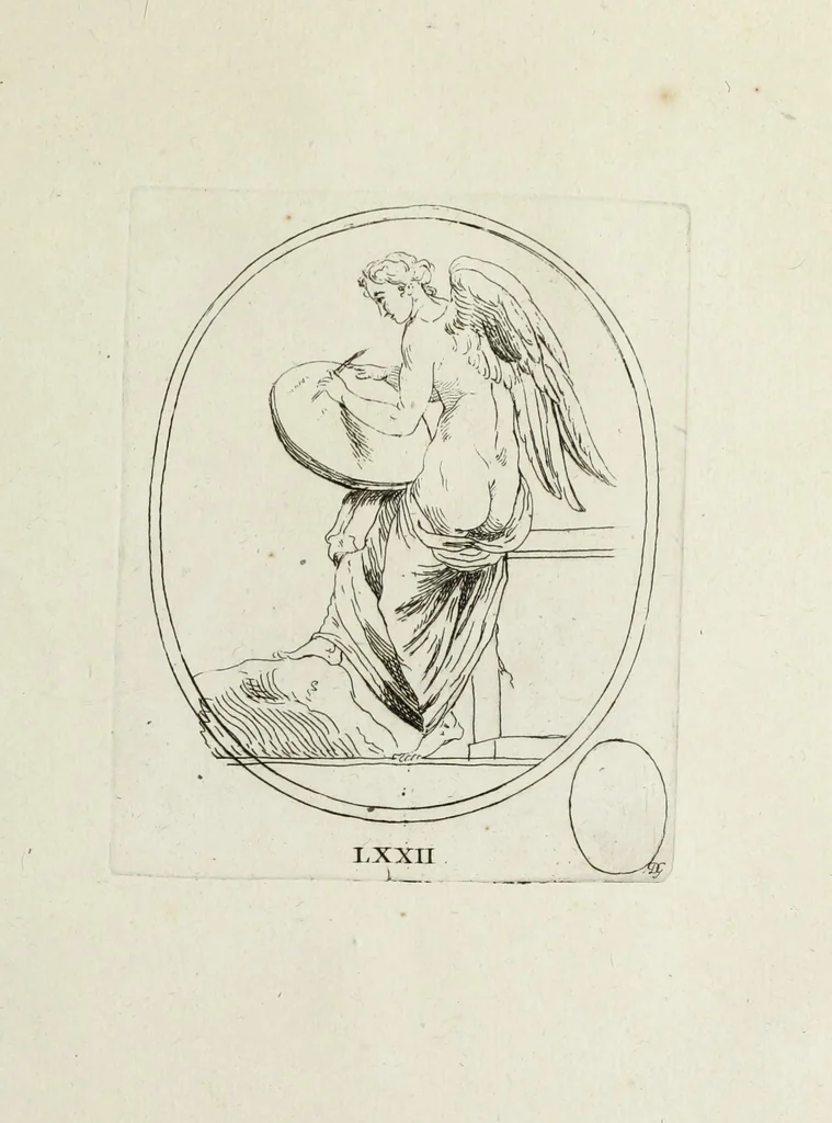 An illustration from Recueil de pierres gravees antiques, 1732, leaf 210