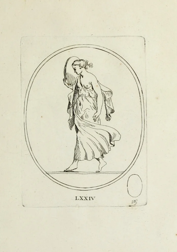 An illustration from Recueil de pierres gravees antiques, 1732, leaf 214