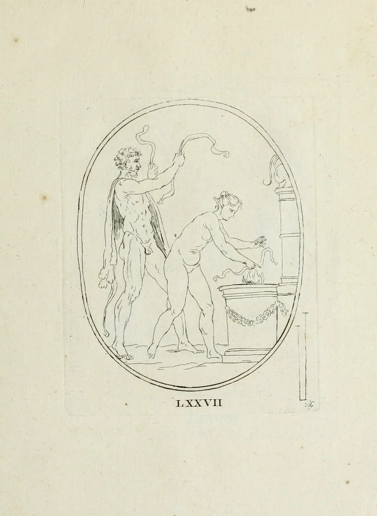 An illustration from Recueil de pierres gravees antiques, 1732, leaf 220